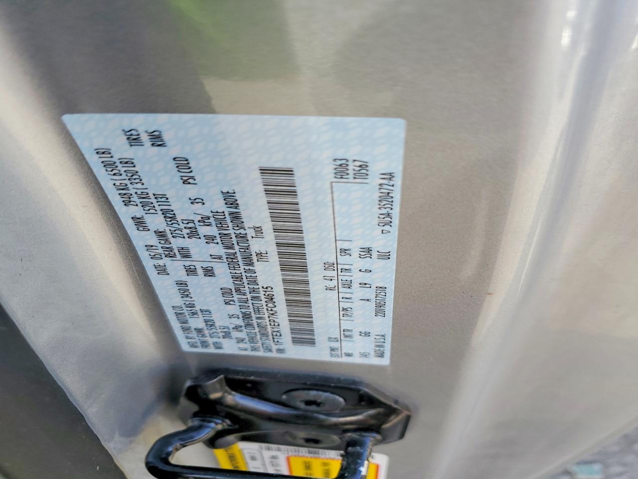 2019 FORD F150 SUPER CAB photo 12