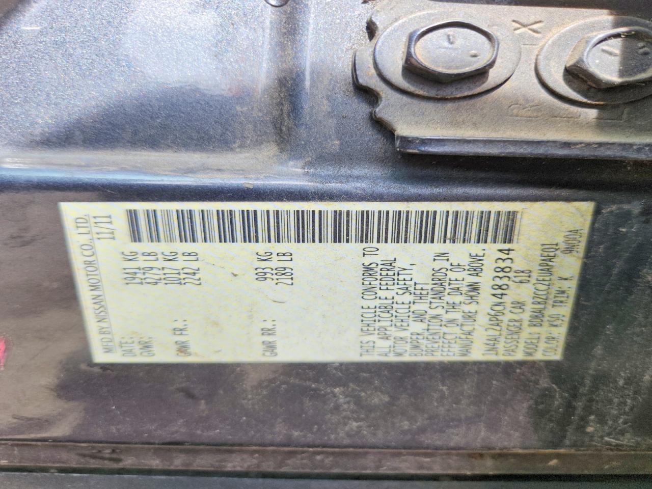 2012 NISSAN ALTIMA 2.5 photo 12