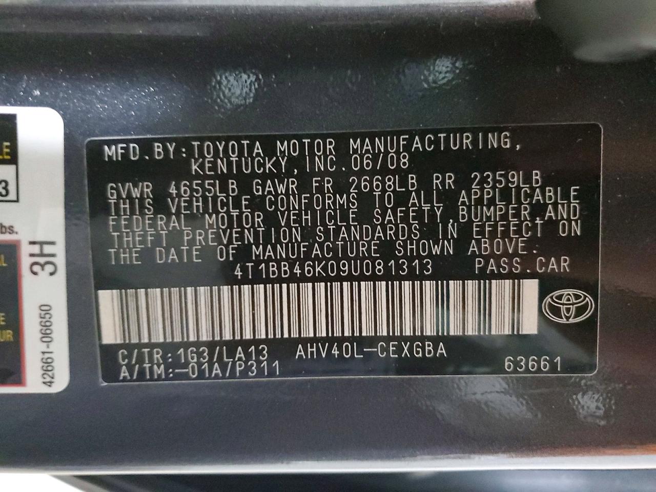 2009 TOYOTA CAMRY HYBRID photo 34