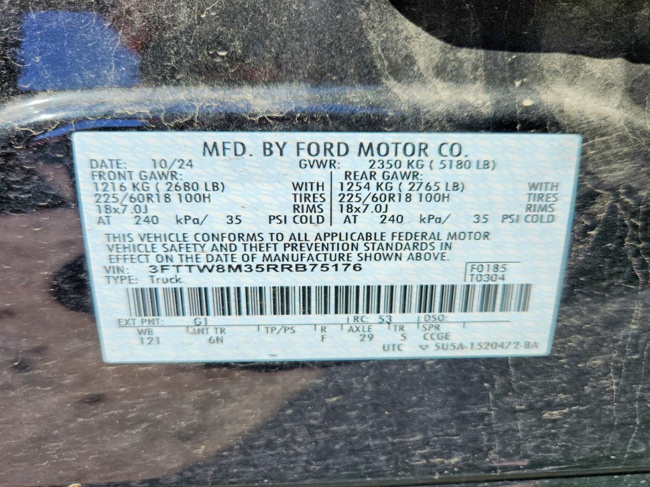 2024 FORD MAVERICK LARIAT photo 34