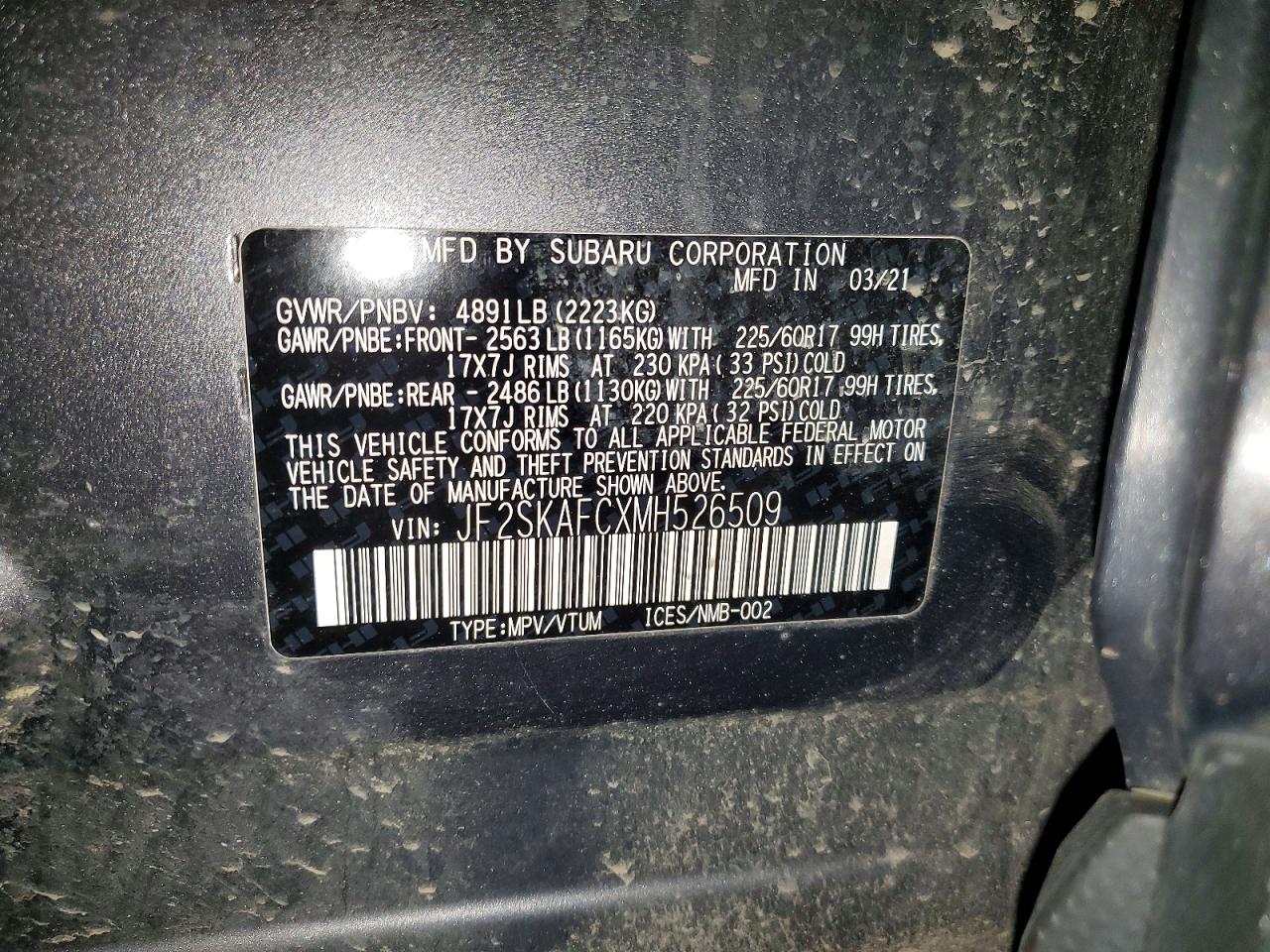 2021 SUBARU FORESTER PREMIUM photo 25