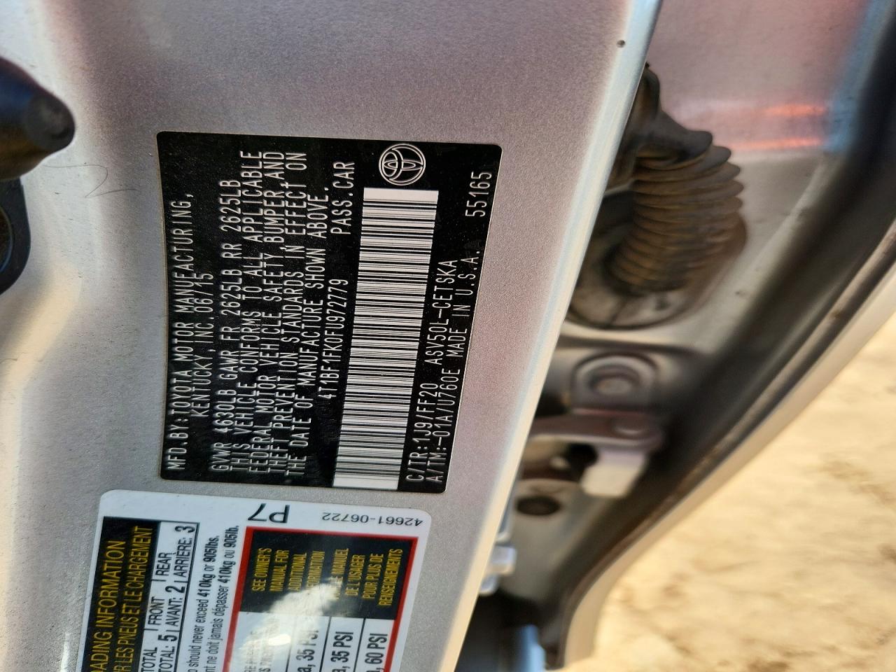 2015 TOYOTA CAMRY SE photo 23