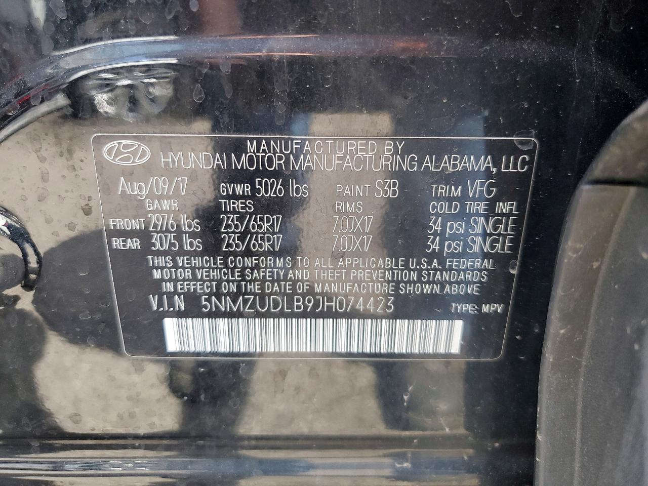 2018 HYUNDAI SANTA FE SPORT 2.4L photo 25