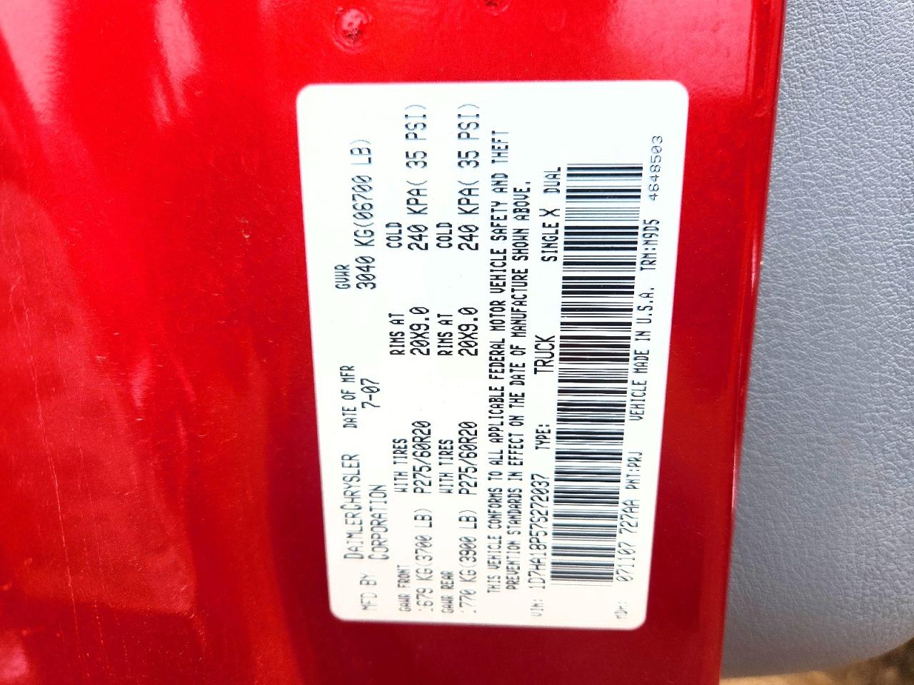 2007 DODGE RAM 1500 photo 25
