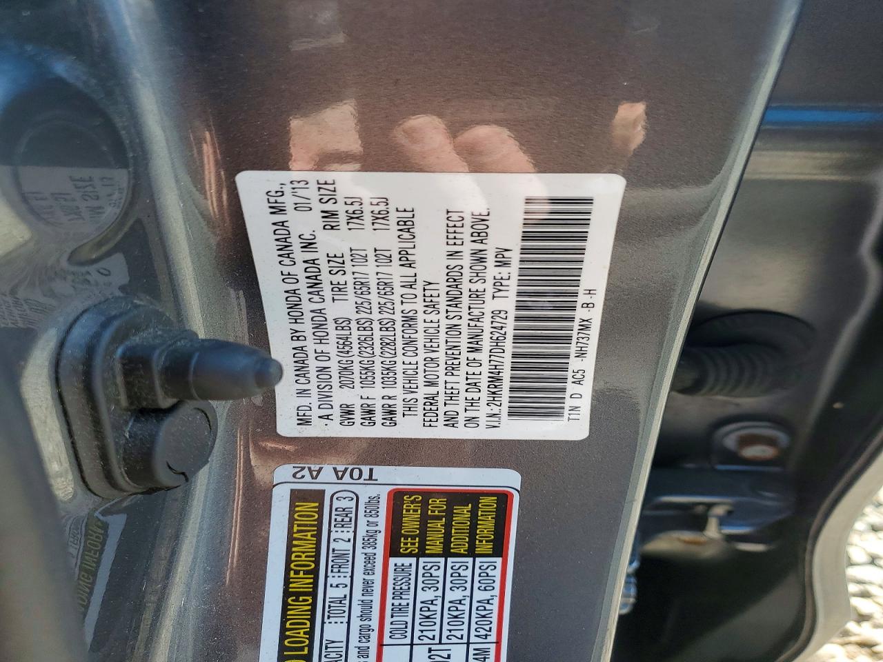 2013 HONDA CR-V EXL photo 37