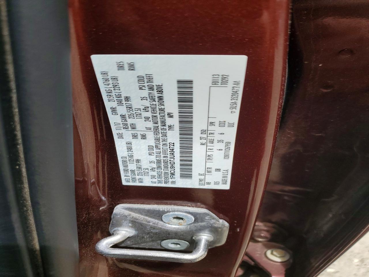 2018 FORD ESCAPE SEL photo 25