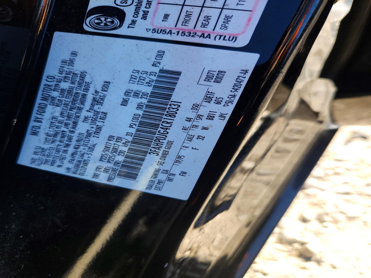 2012 FORD FUSION SEL photo 34