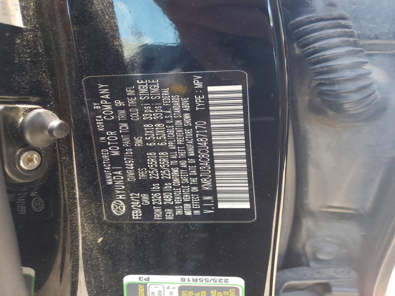 2012 HYUNDAI TUCSON LIMITED photo 23