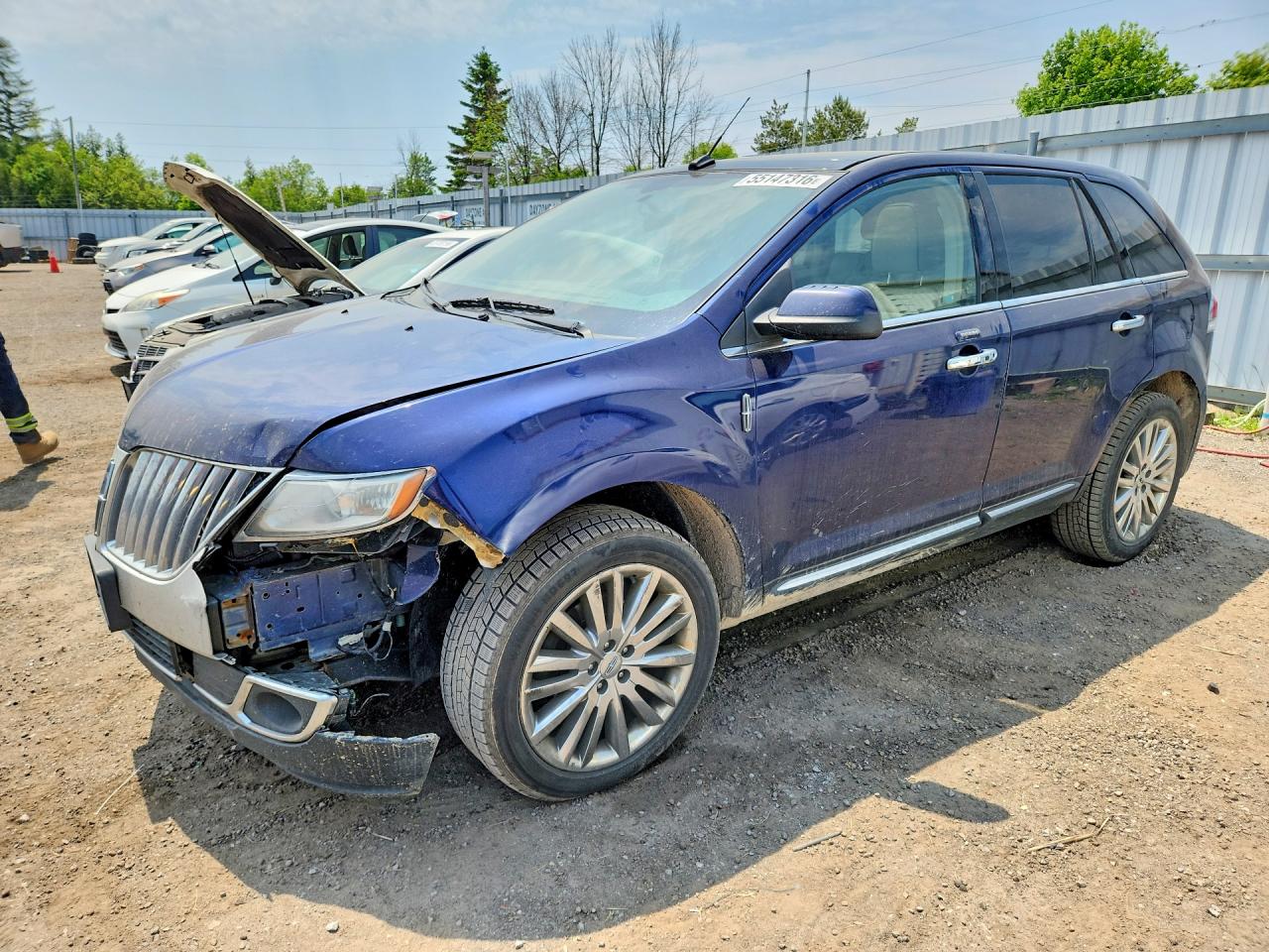 2011 LINCOLN MKX — FRONT END damage — photo 1