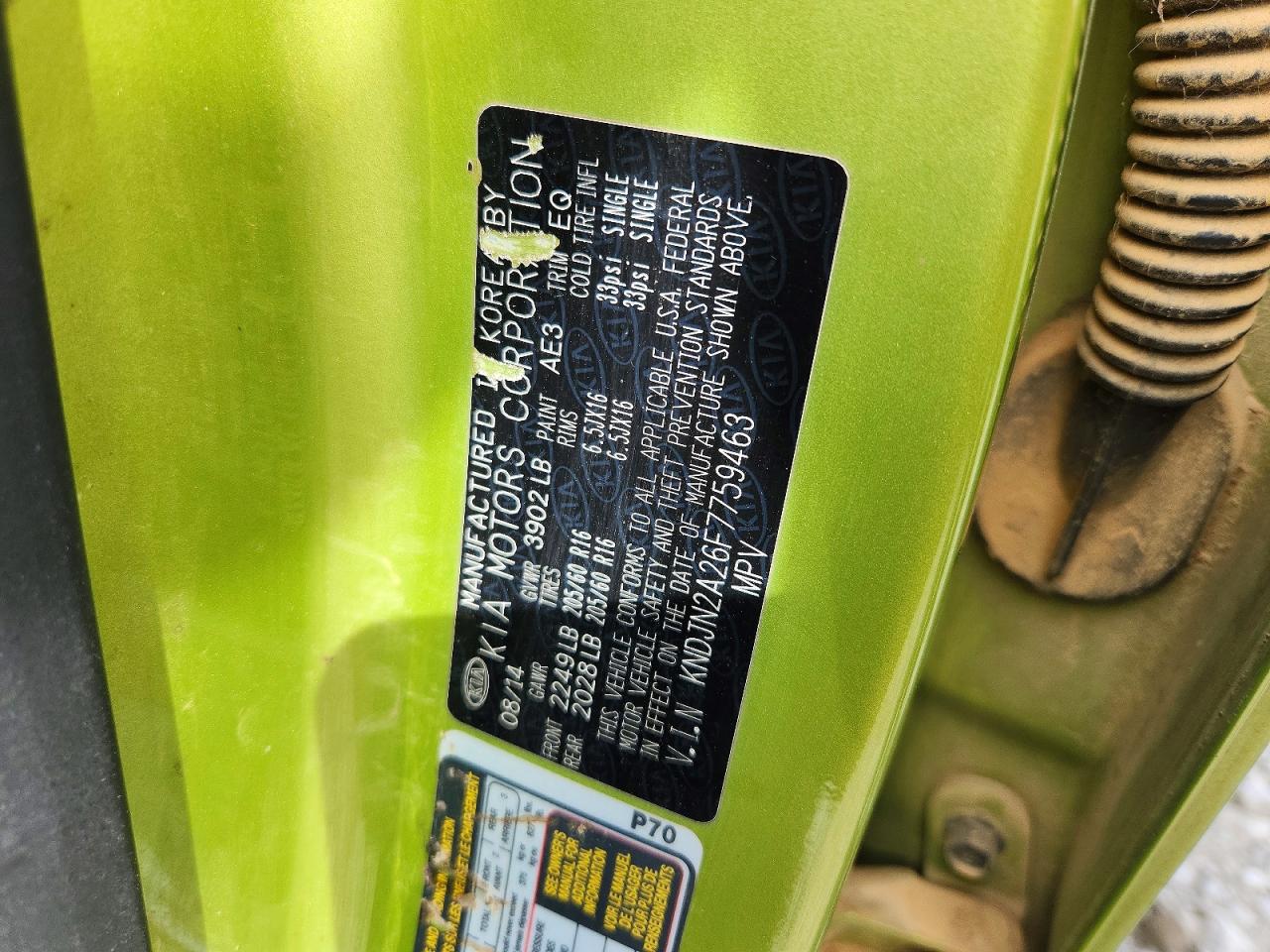 2015 KIA SOUL BASE photo 25