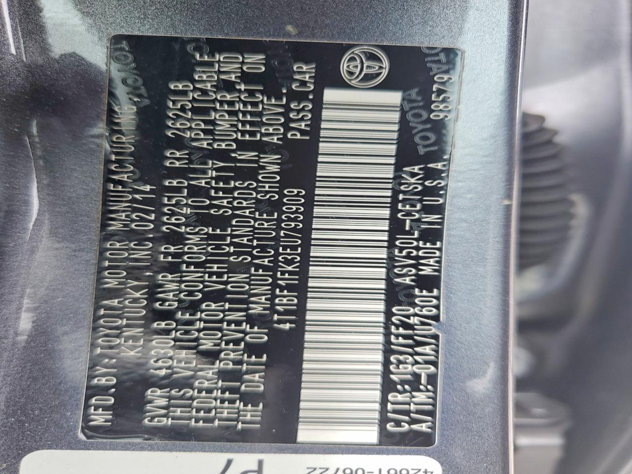 2014 TOYOTA CAMRY SE photo 23