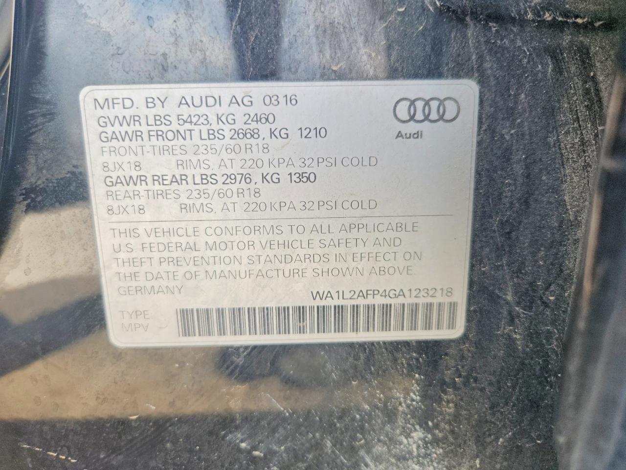 2016 AUDI Q5 PREMIUM PLUS photo 25