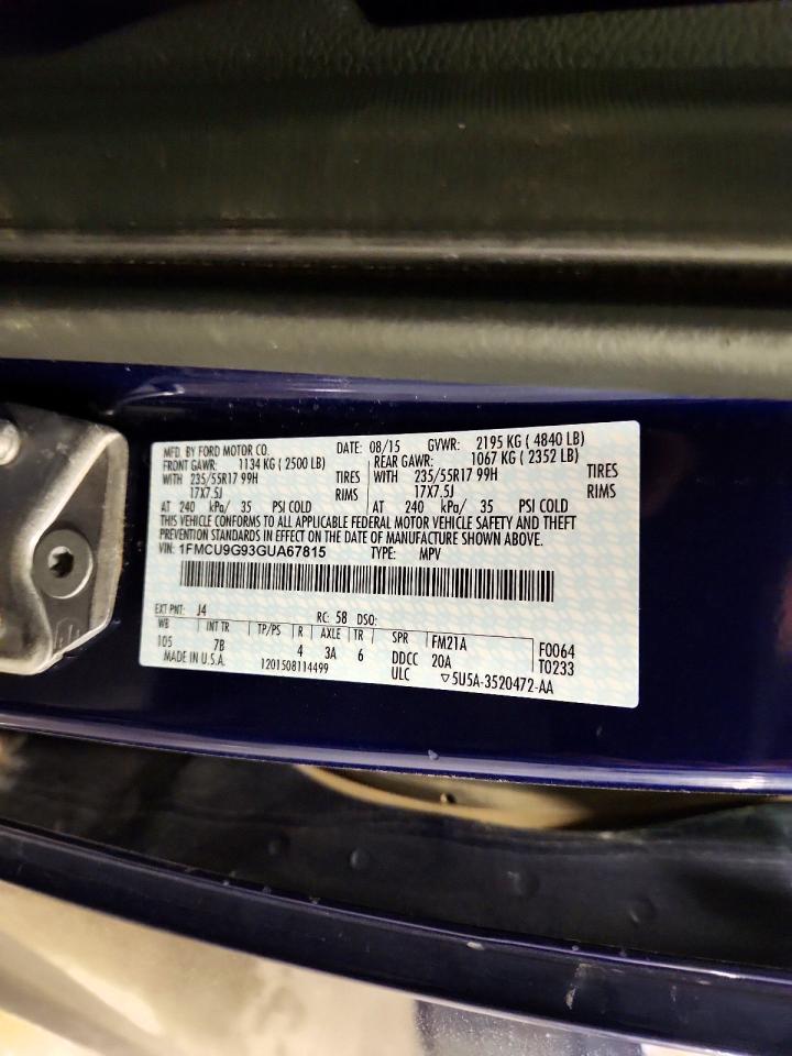2016 FORD ESCAPE SE photo 25