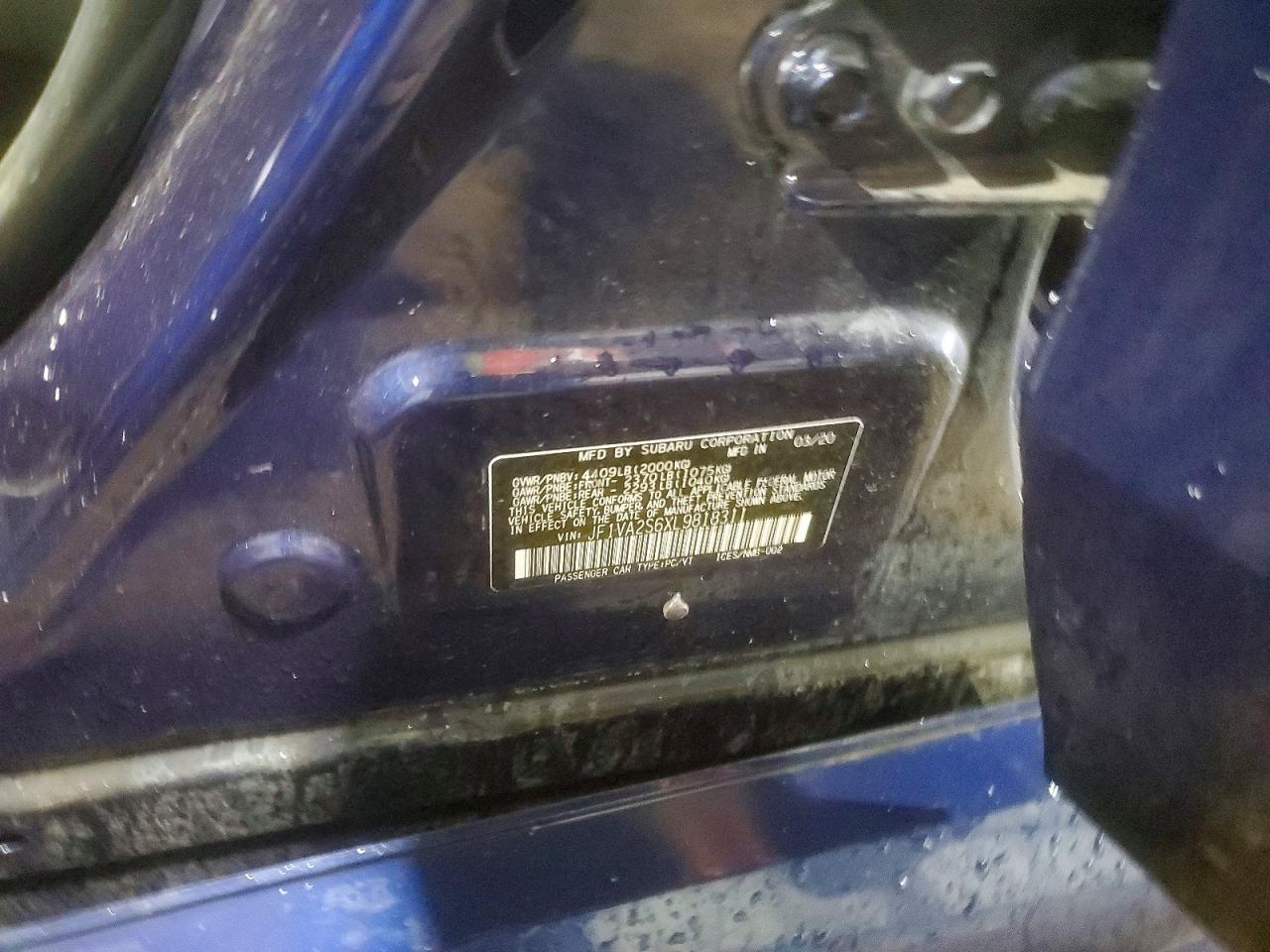 2020 SUBARU WRX STI photo 25