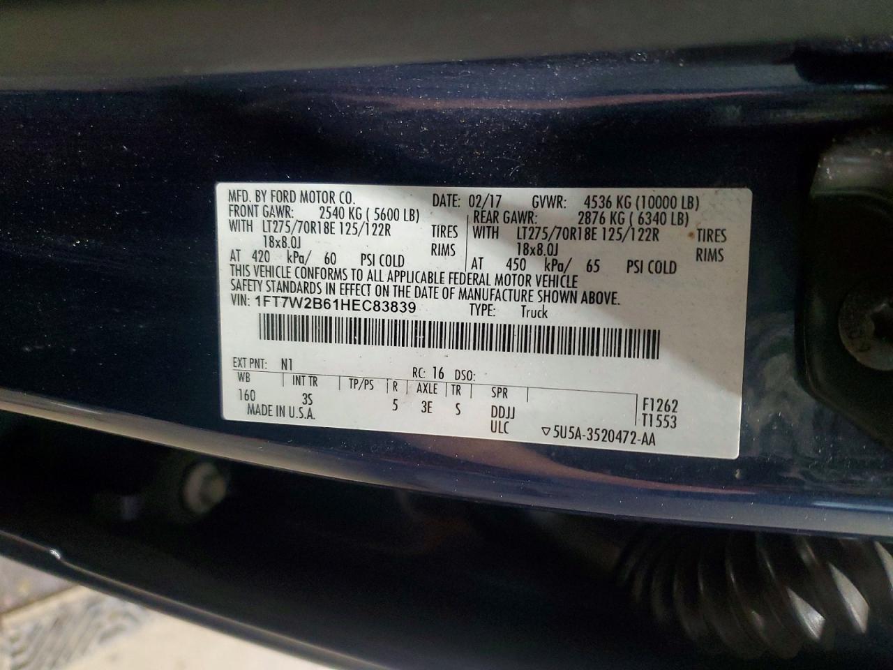 2017 FORD F250 SUPER DUTY photo 23