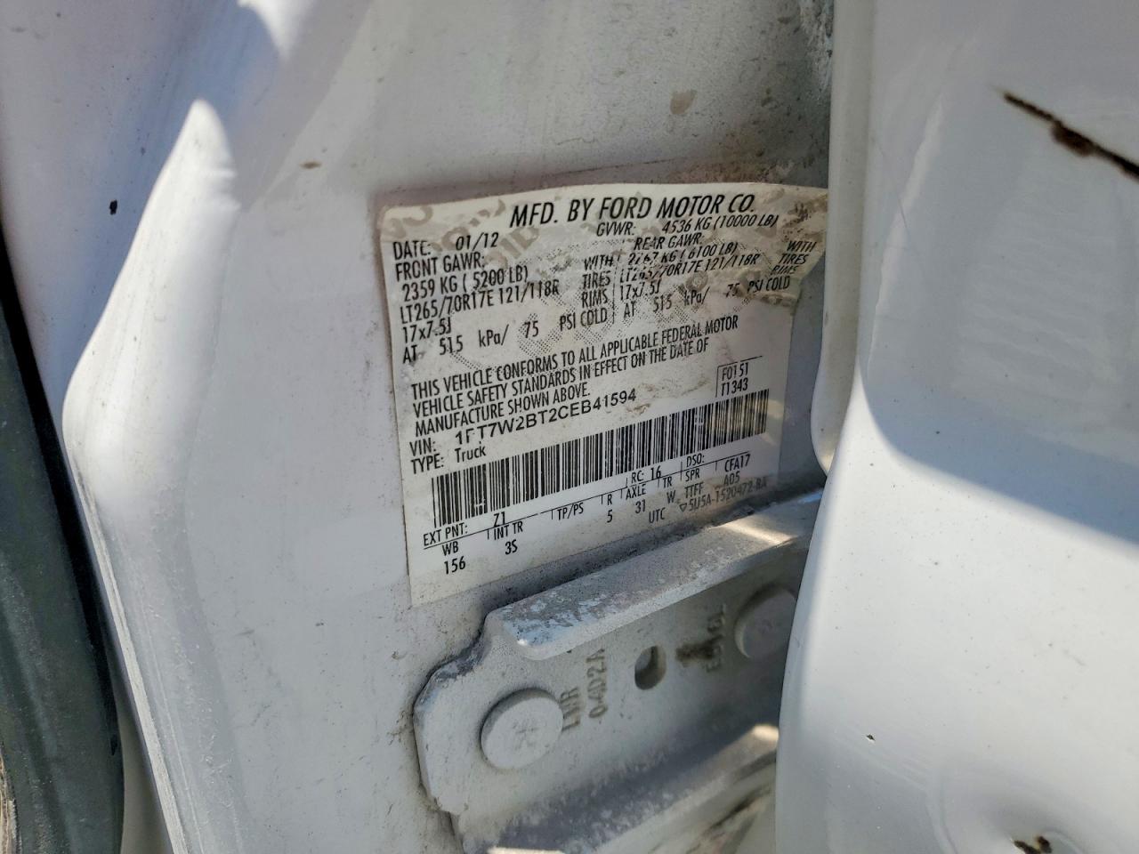 2012 FORD F250 SUPER DUTY photo 12