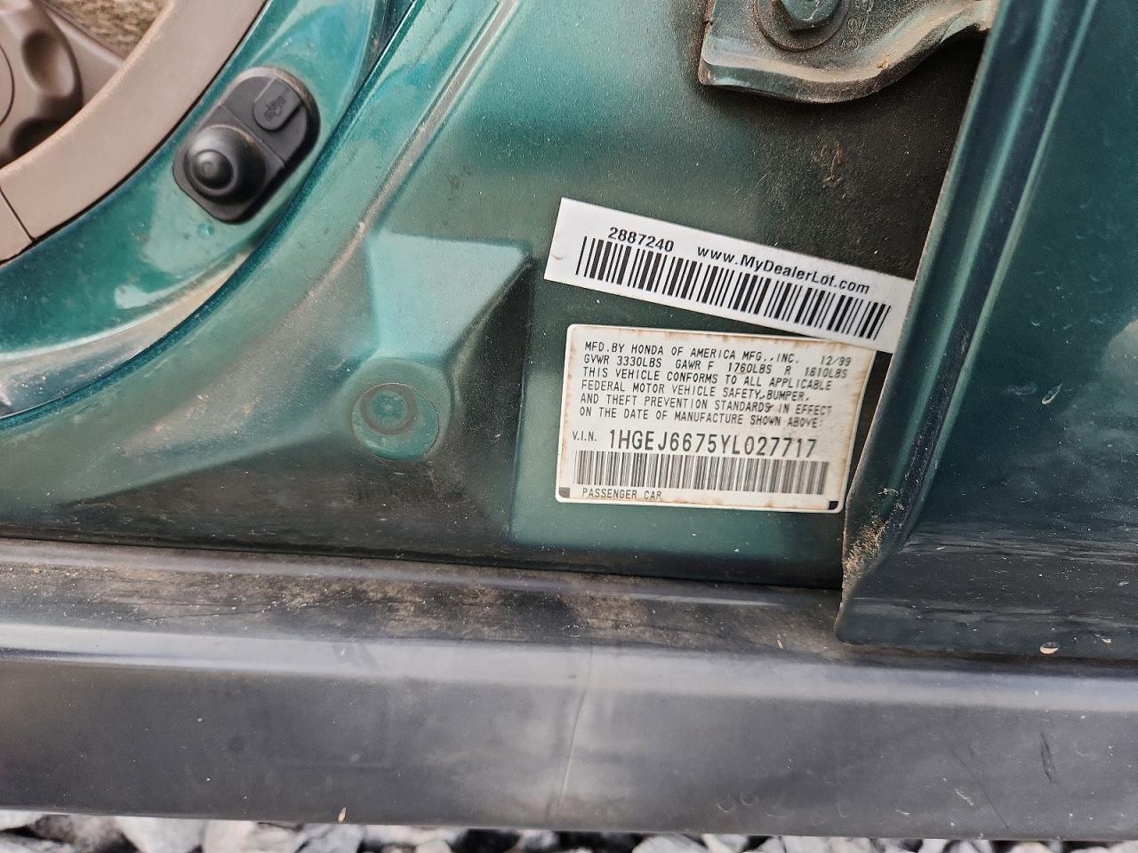 2000 HONDA CIVIC LX photo 23