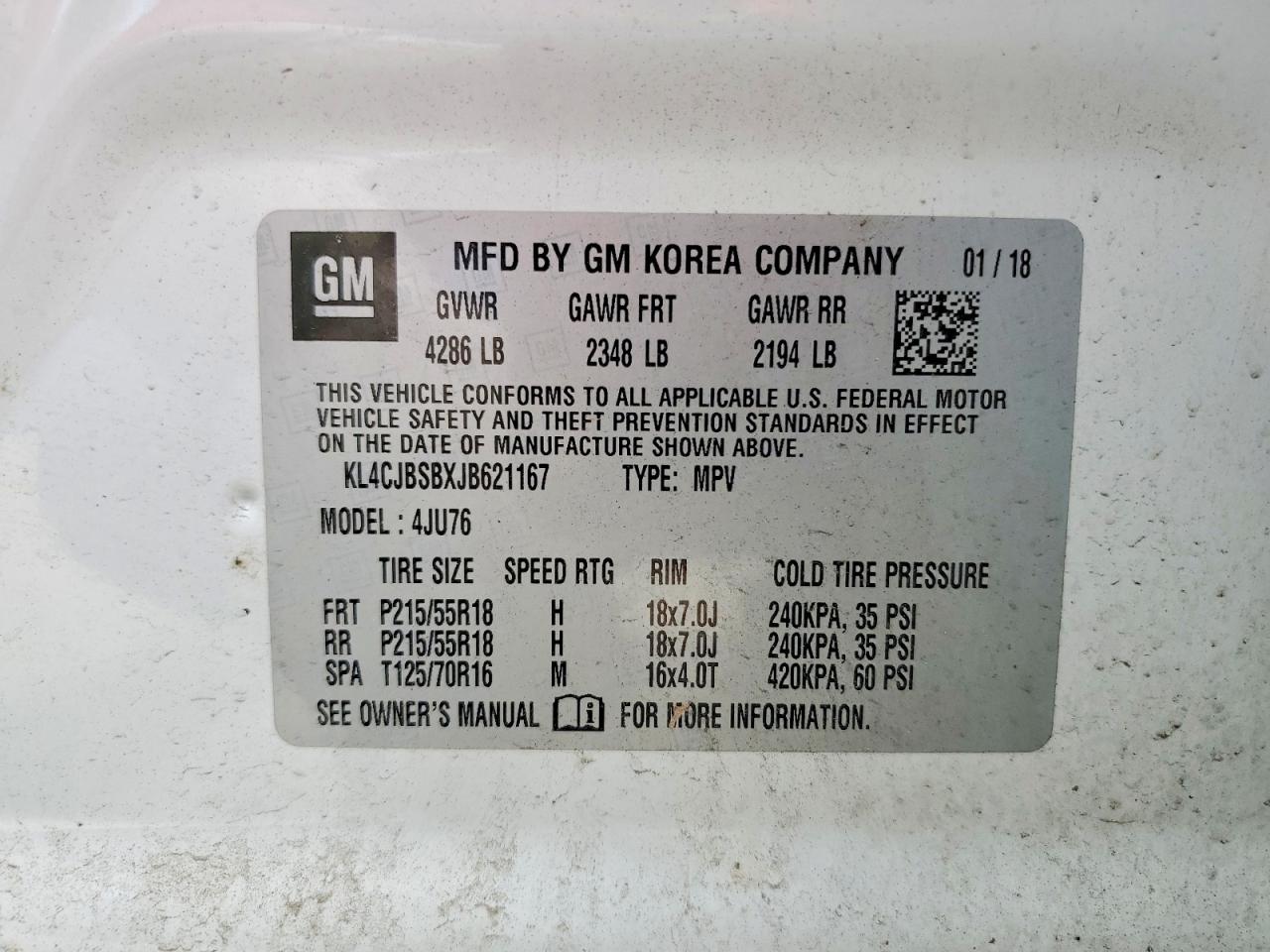2018 BUICK ENCORE PREFERRED II photo 27