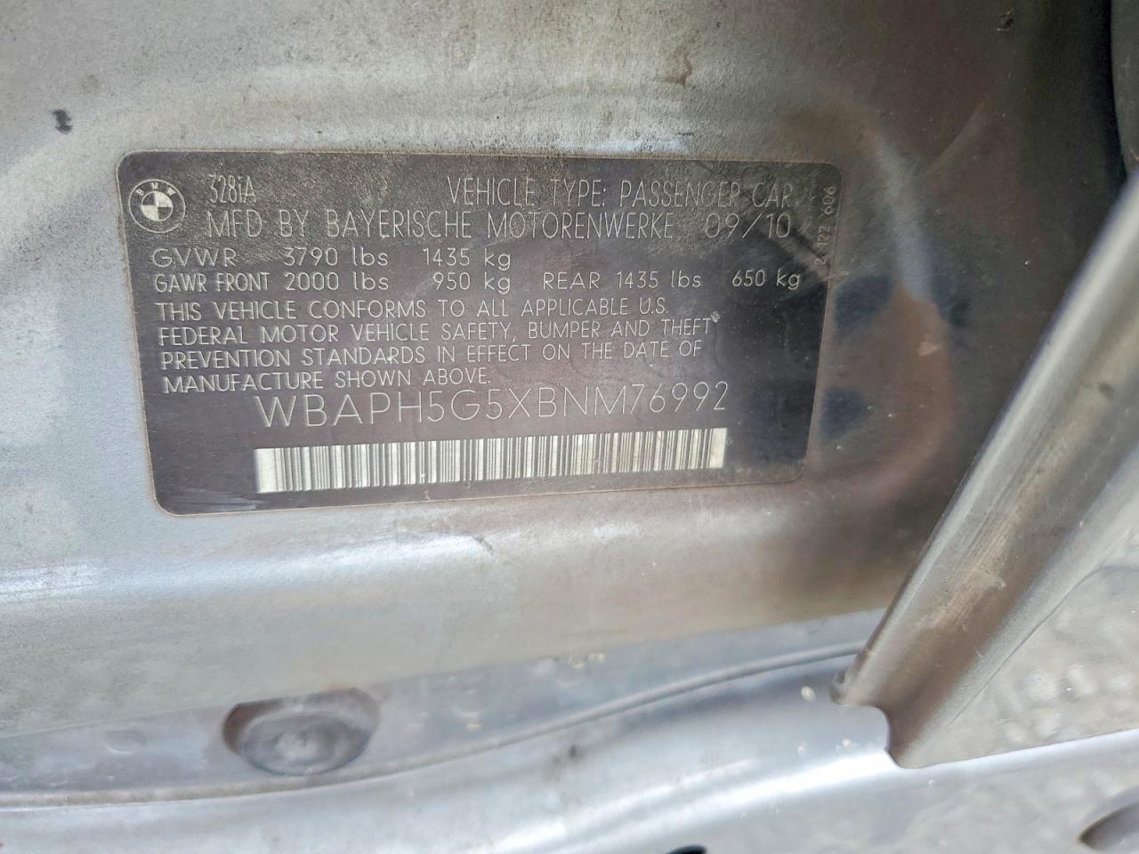 2011 BMW 328 I SULEV photo 23