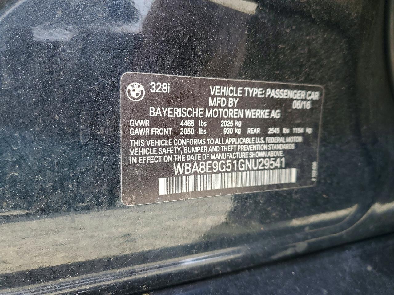 2016 BMW 328 I SULEV photo 23