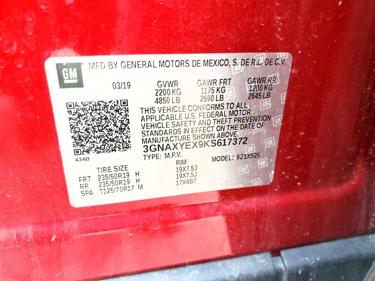 2019 CHEVROLET EQUINOX PREMIER photo 25