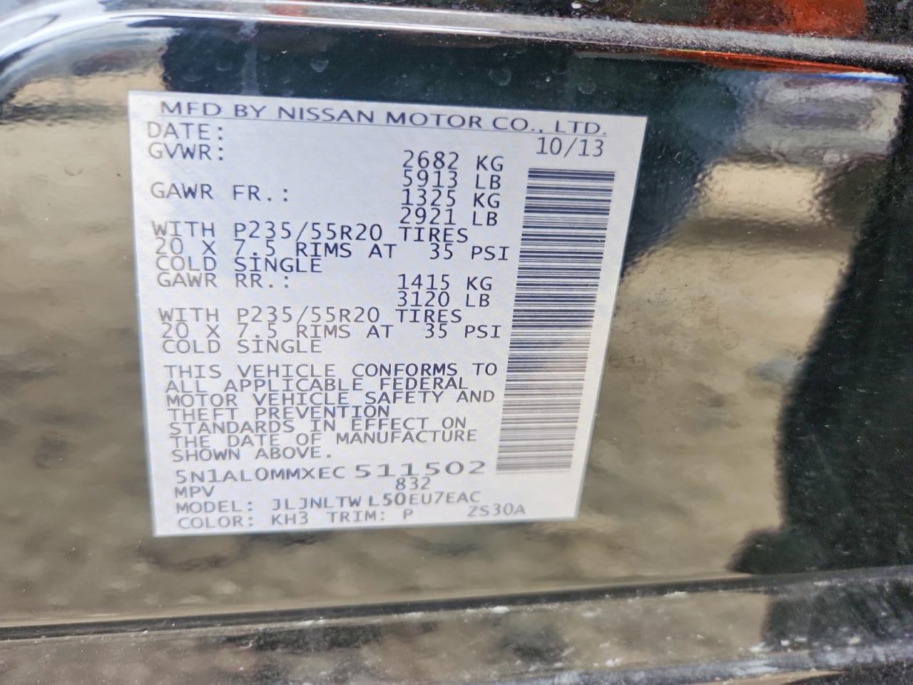 2014 INFINITI QX60 BASE photo 27