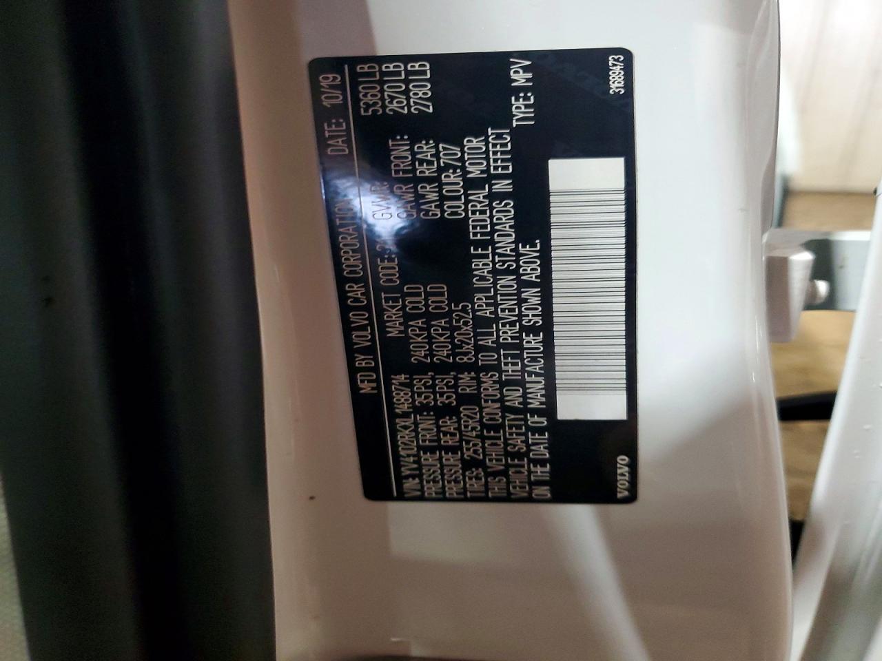 2020 VOLVO XC60 T5 MOMENTUM photo 25
