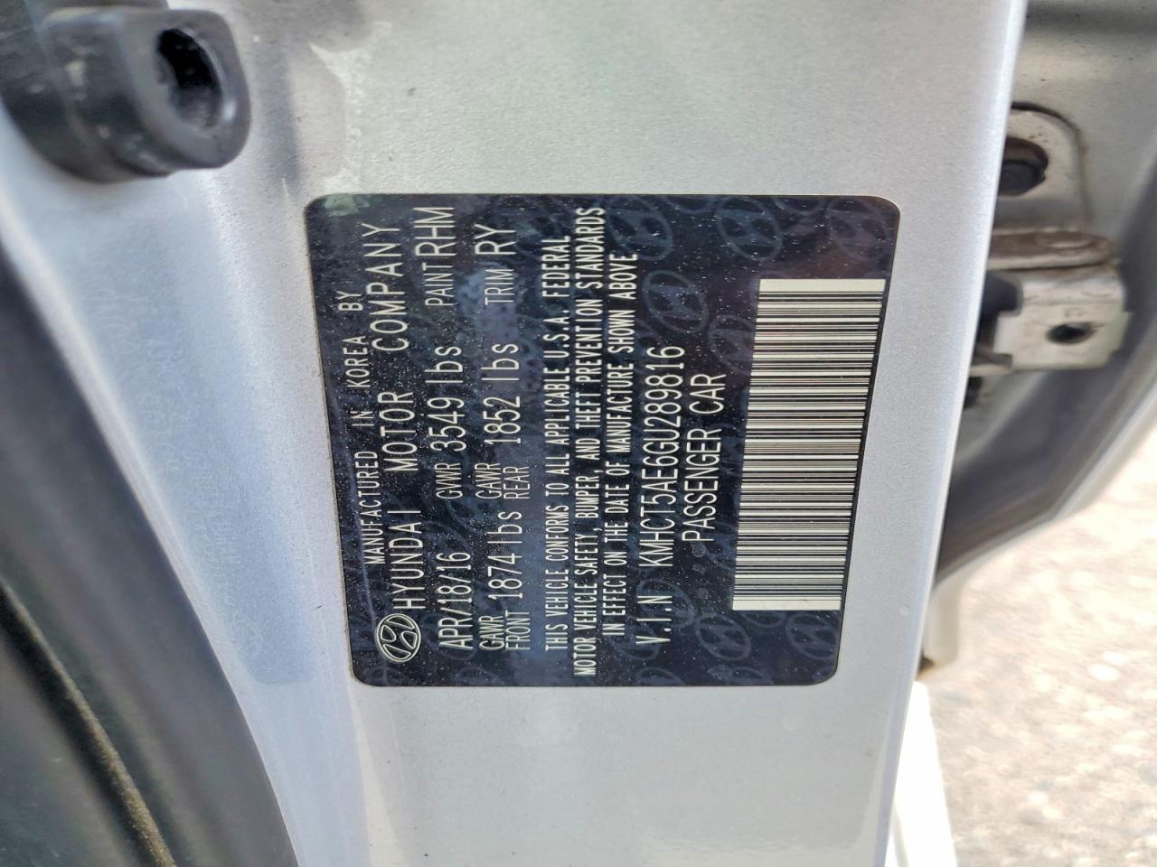 2016 HYUNDAI ACCENT SE photo 13