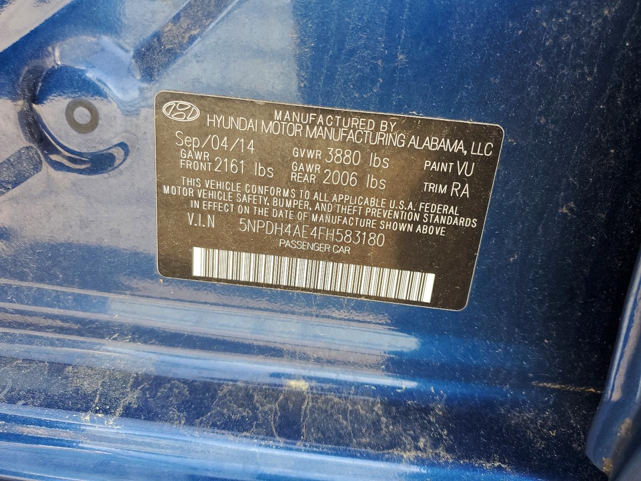 2015 HYUNDAI ELANTRA SE photo 34