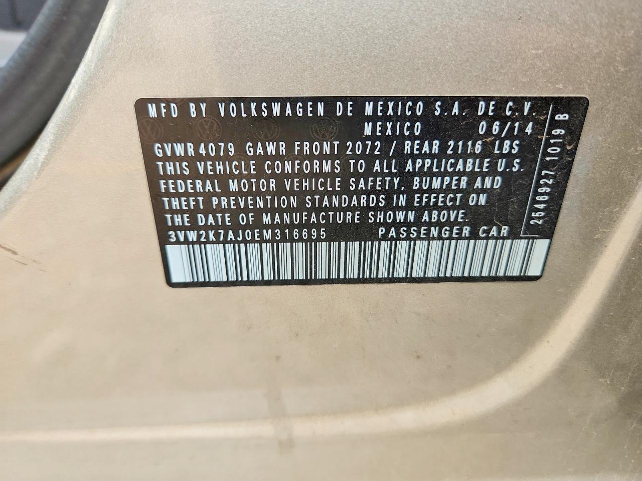 2014 VOLKSWAGEN JETTA BASE photo 23