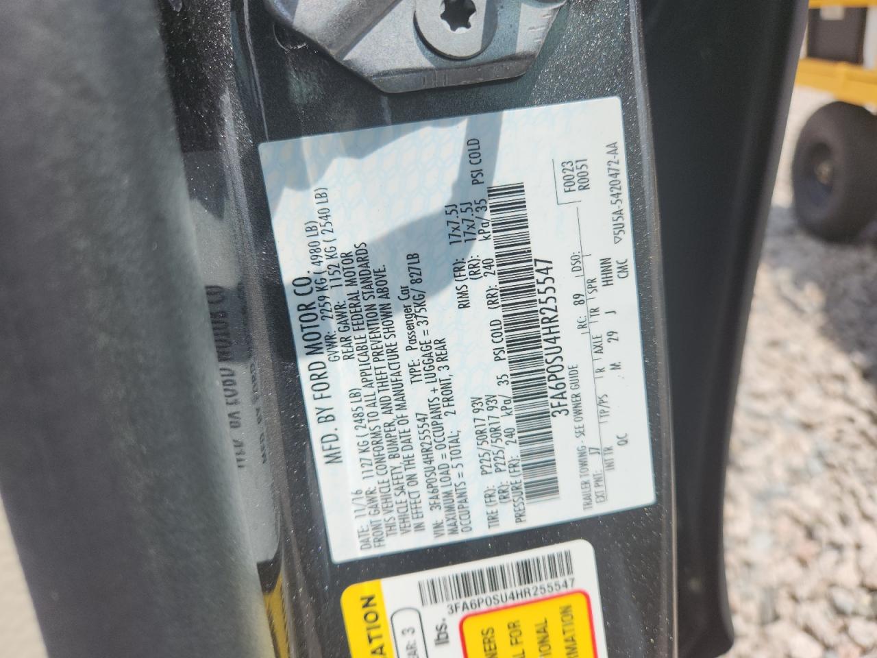 2017 FORD FUSION TITANIUM PHEV photo 23