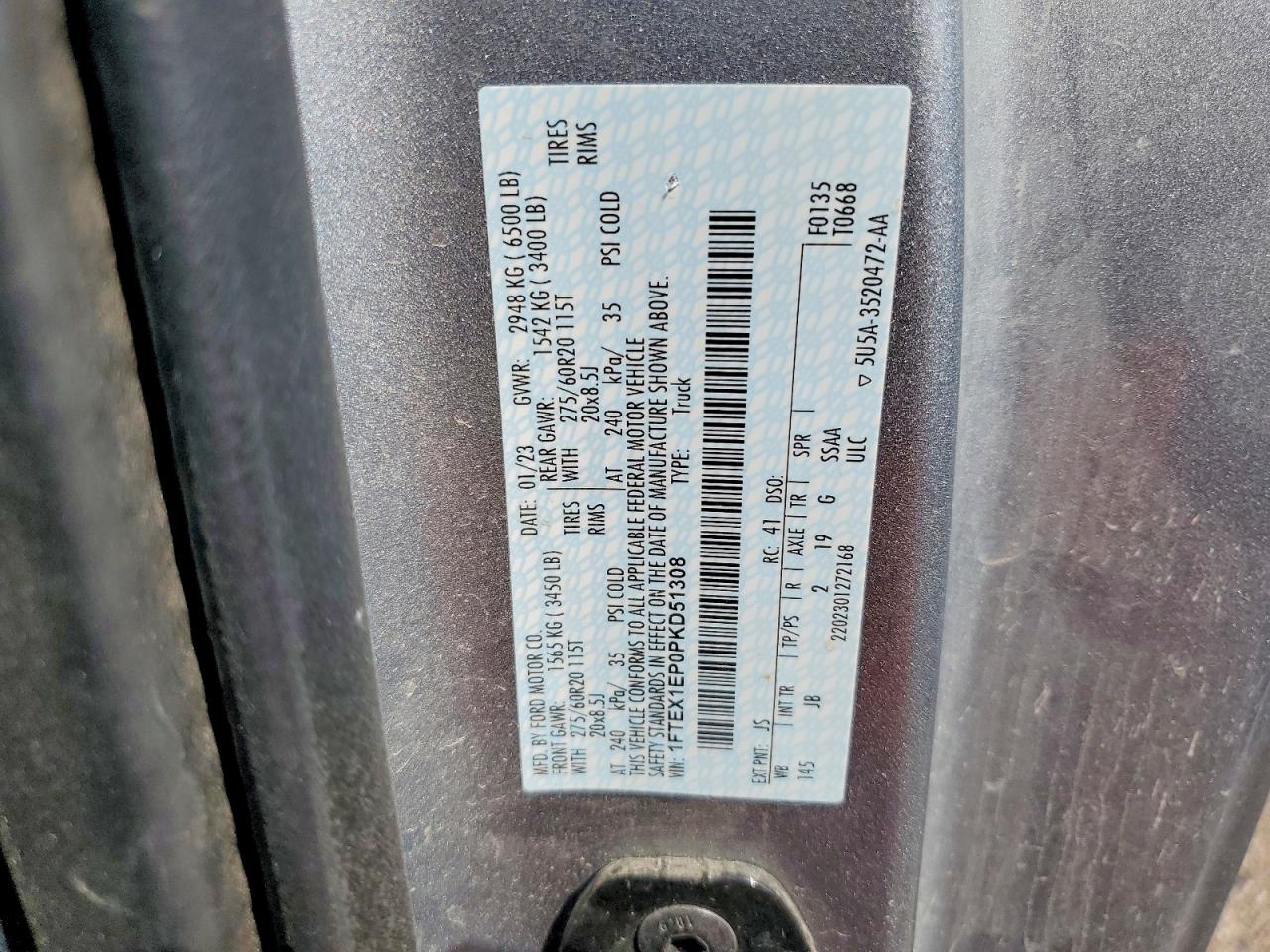 2023 FORD F150 SUPER CAB photo 23