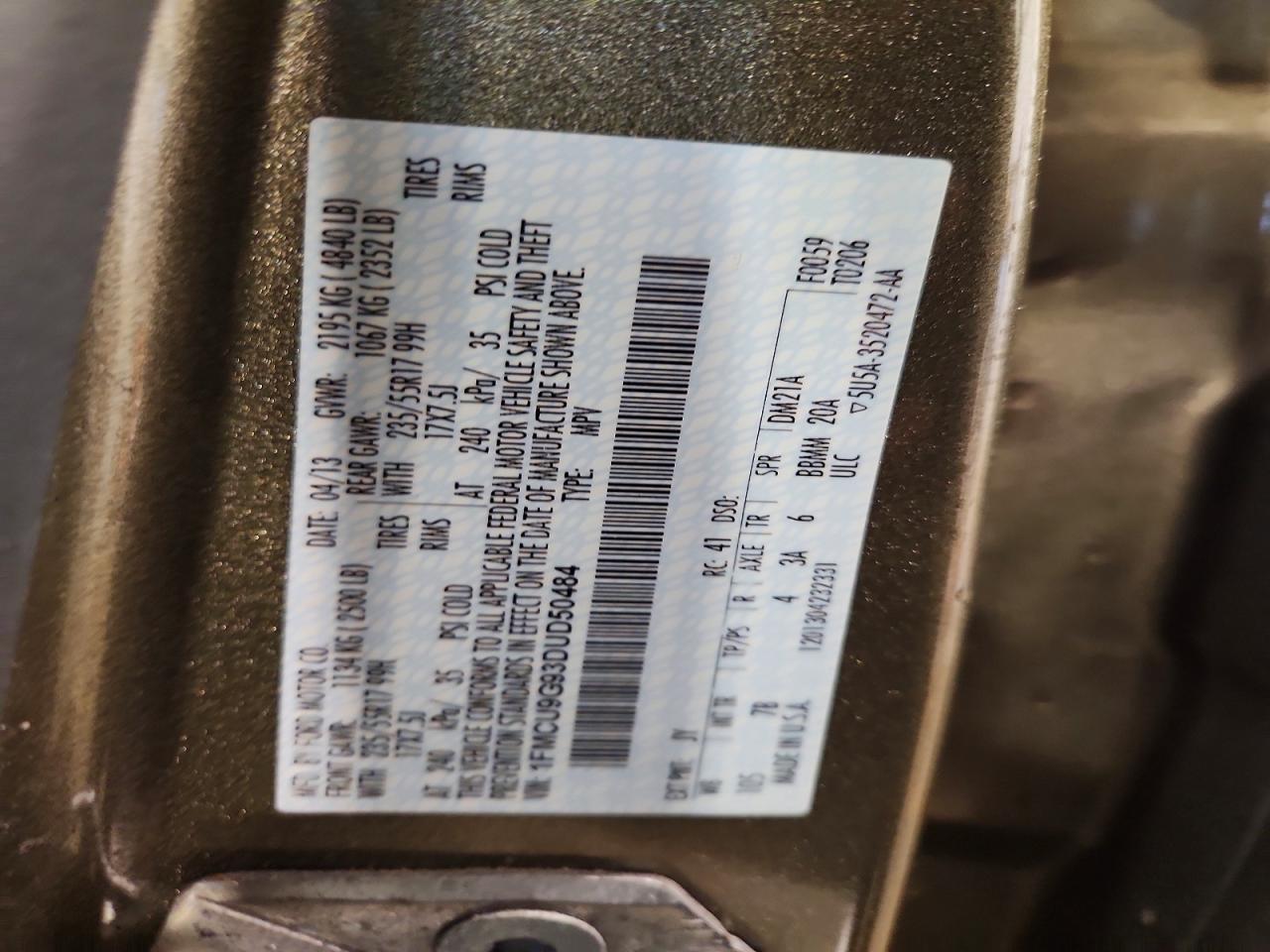 2013 FORD ESCAPE SE photo 23