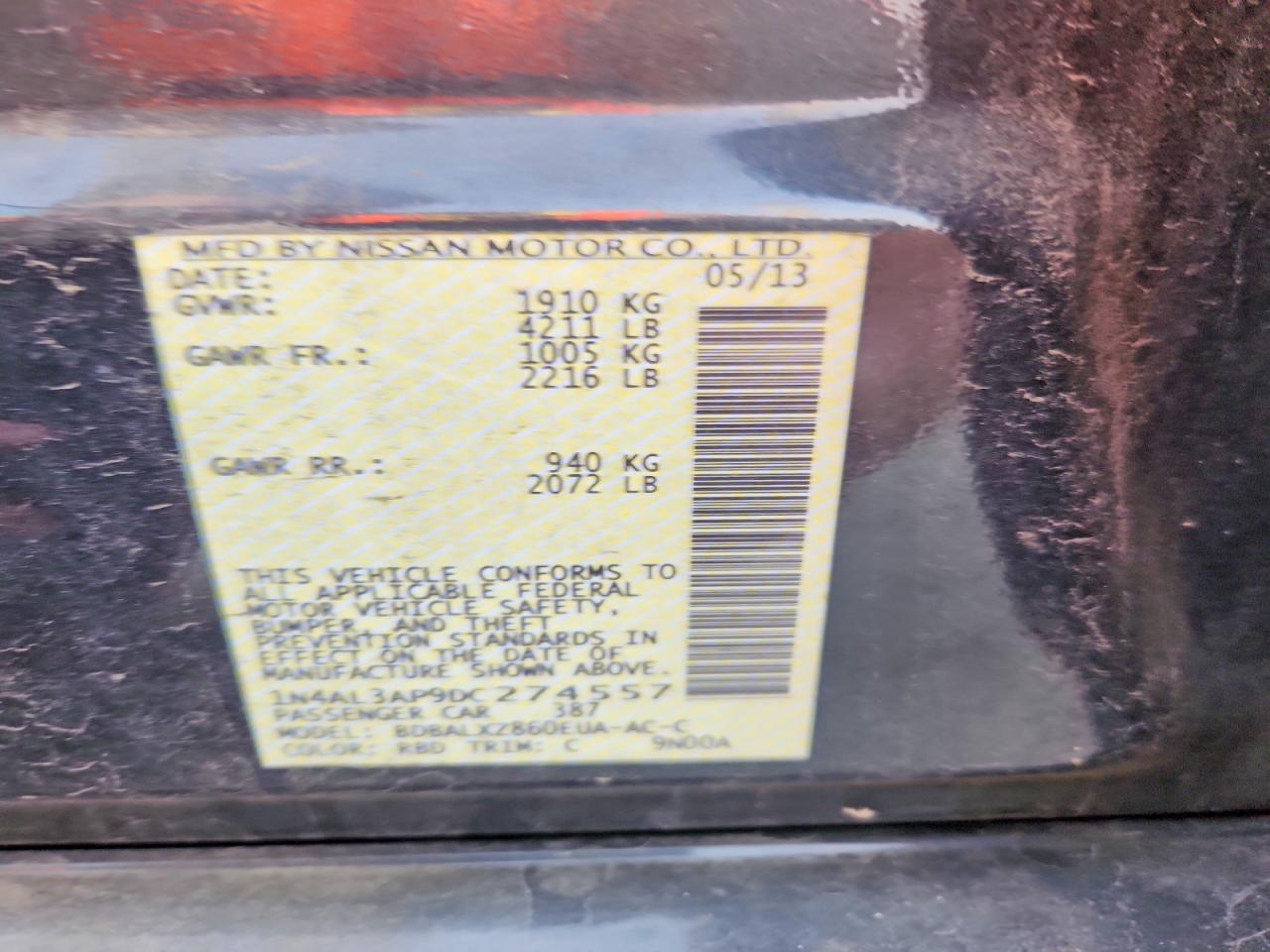 2013 NISSAN ALTIMA 2.5 photo 25