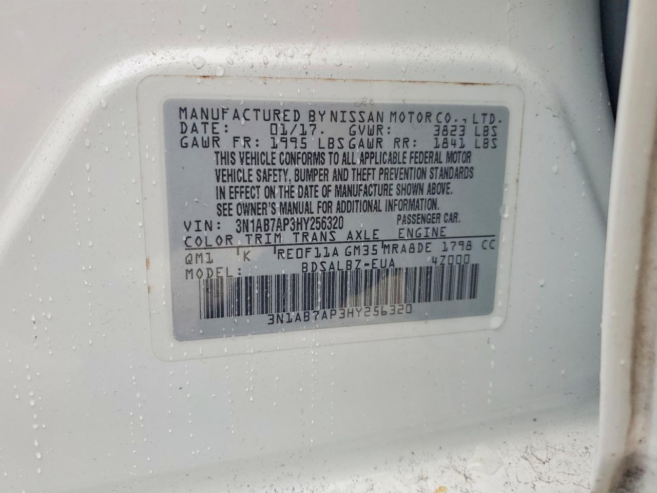 2017 NISSAN SENTRA S photo 25