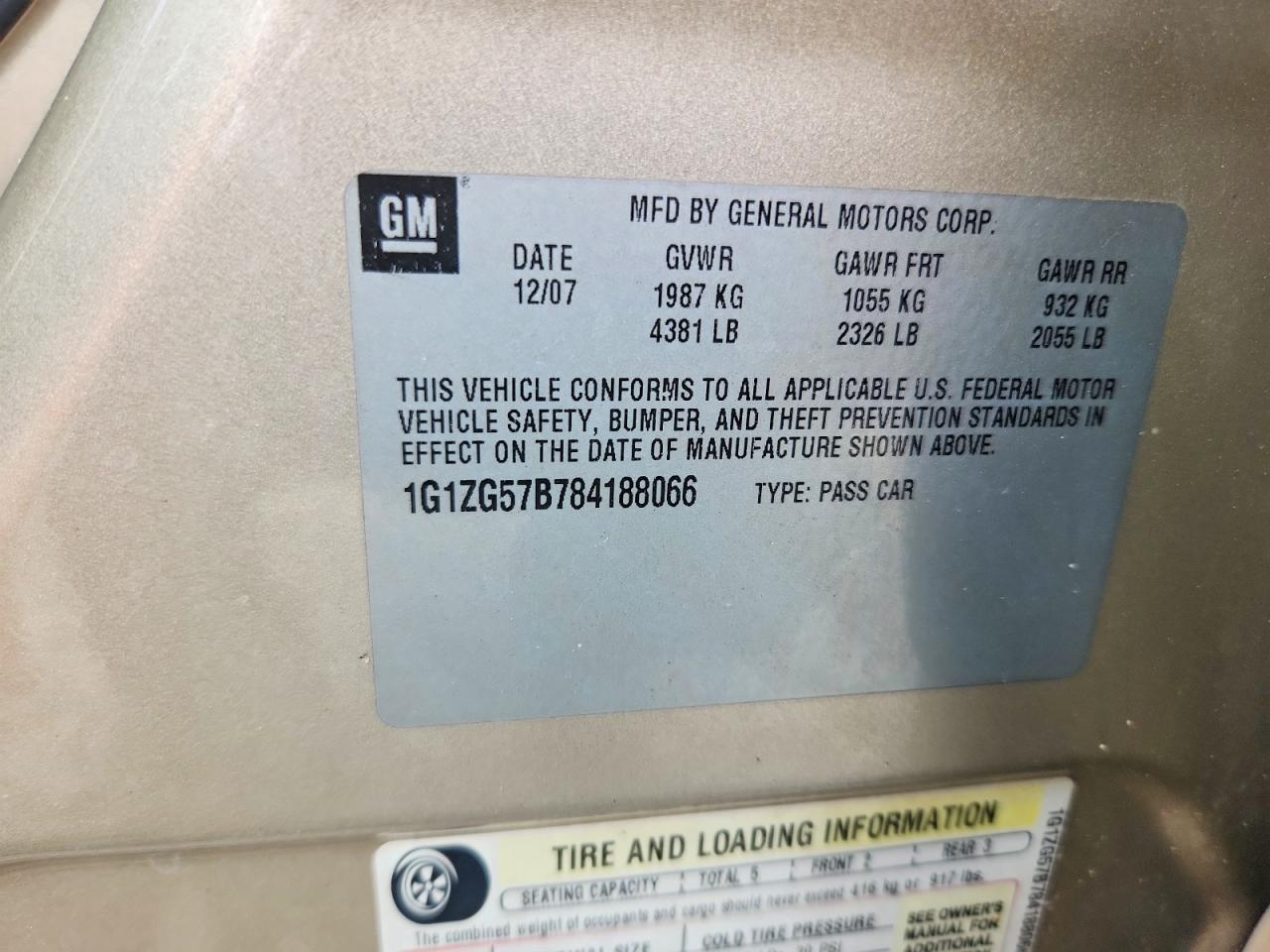 2008 CHEVROLET MALIBU LS photo 25
