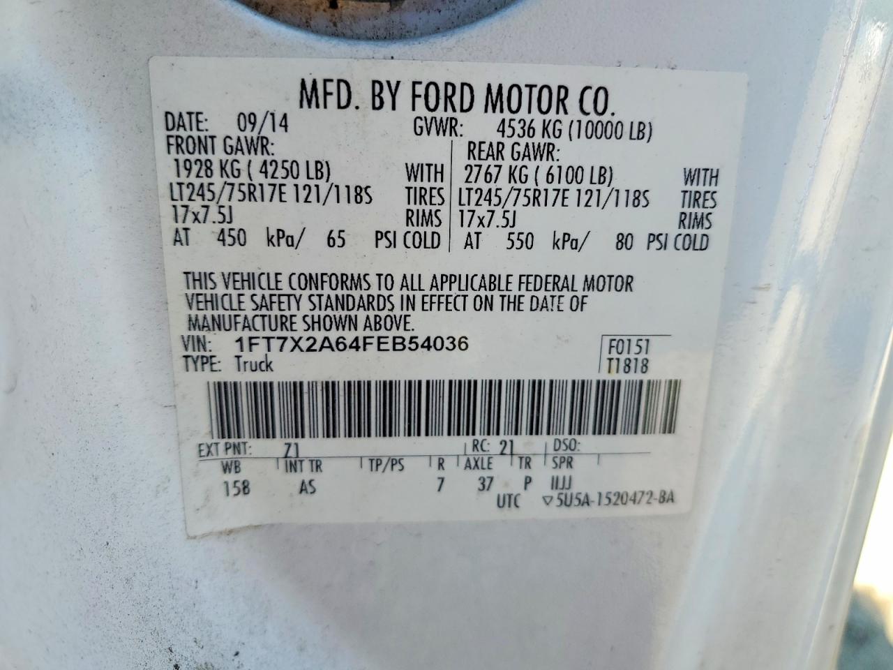 2015 FORD F250 SUPER DUTY photo 23