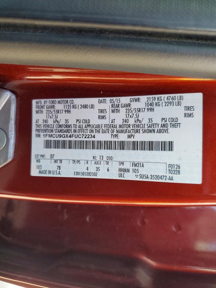 2015 FORD ESCAPE SE photo 13