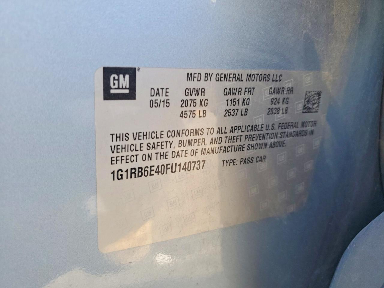 2015 CHEVROLET VOLT photo 34