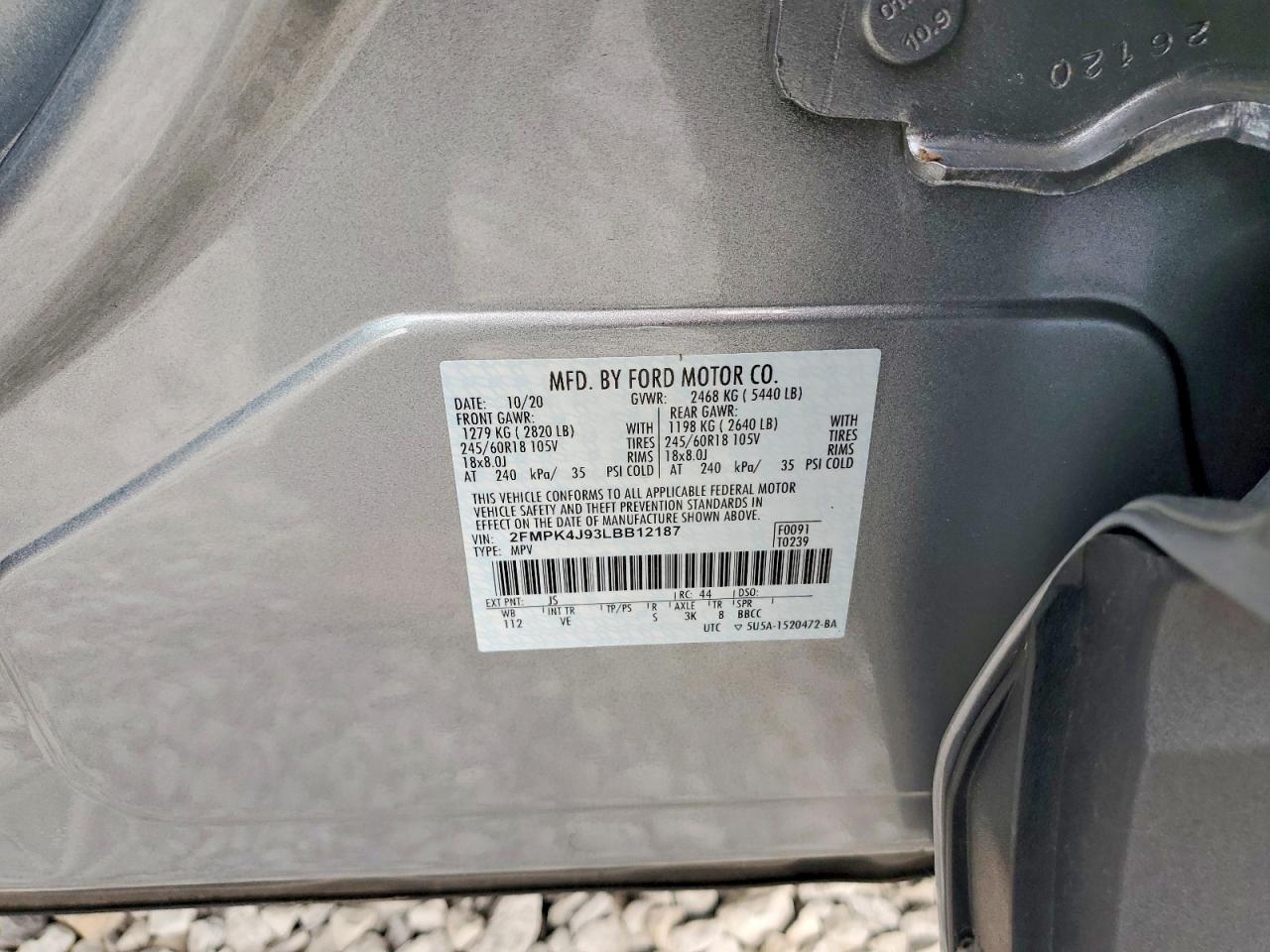 2020 FORD EDGE SEL photo 37