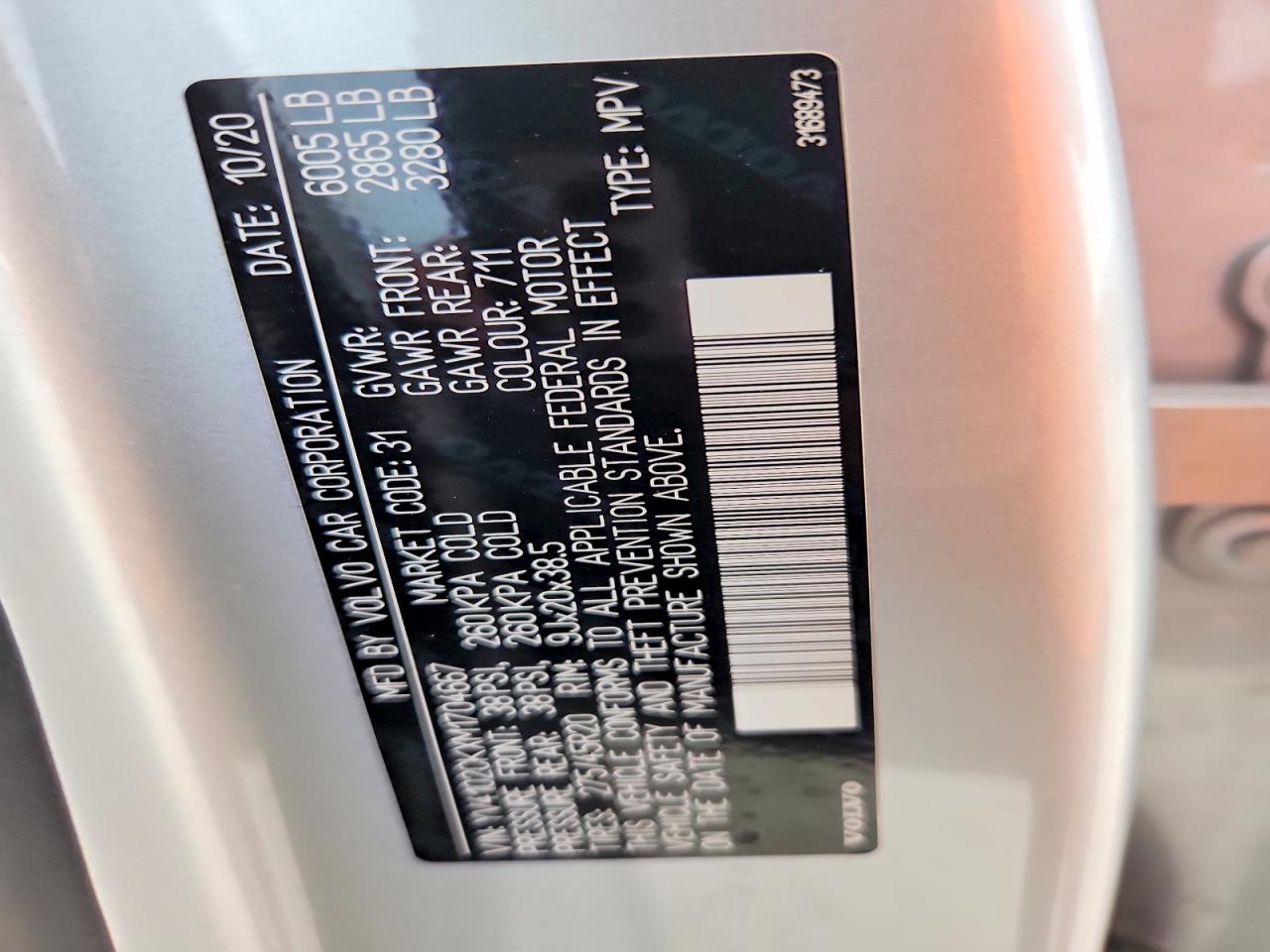 2021 VOLVO XC90 T5 MOMENTUM photo 27