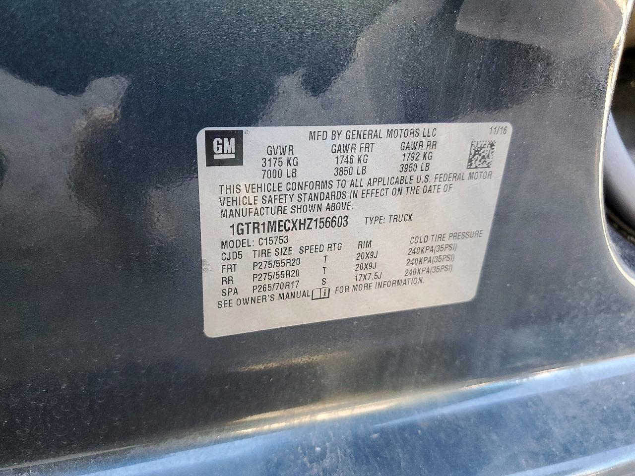 2017 GMC SIERRA C1500 SLE photo 13