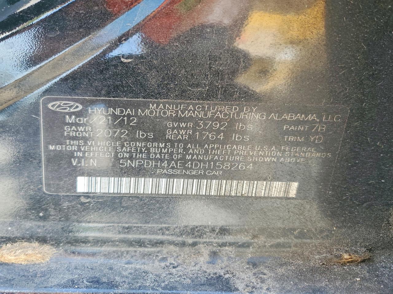 2013 HYUNDAI ELANTRA LIMITED photo 34