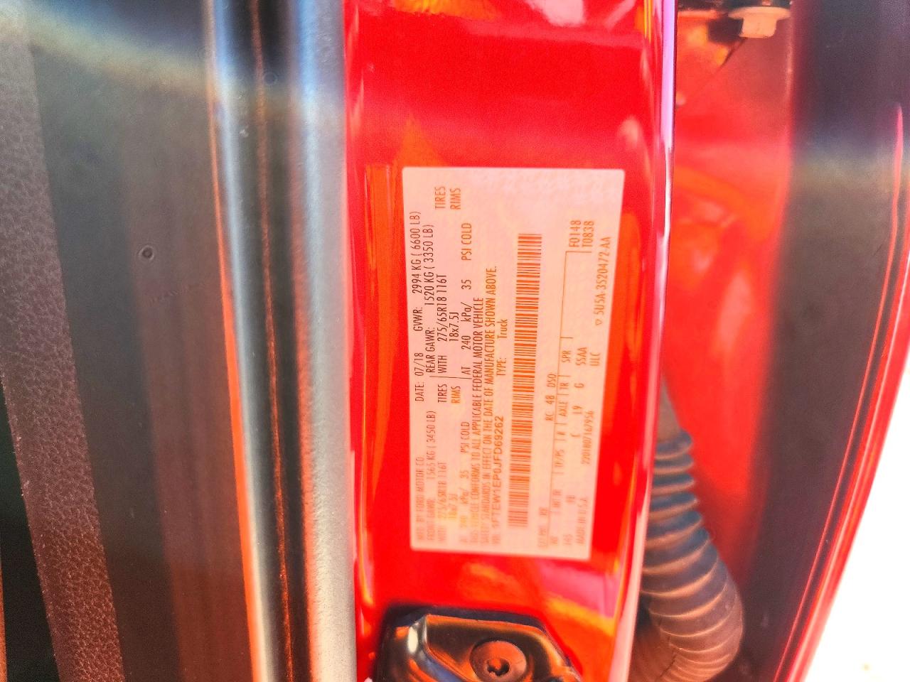 2018 FORD F150 SUPERCREW photo 34