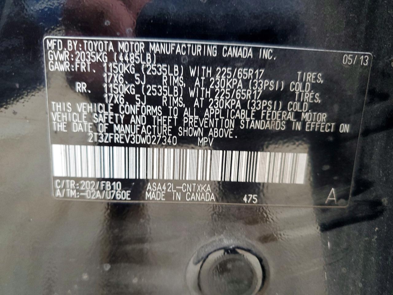 2013 TOYOTA RAV4 LE photo 23