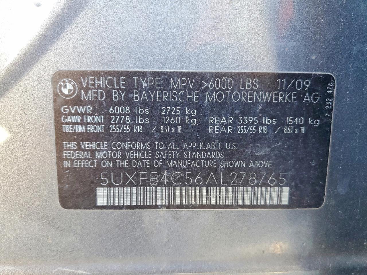 2010 BMW X5 XDRIVE30I photo 25