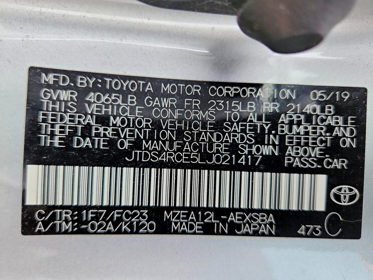 2020 TOYOTA COROLLA SE photo 23