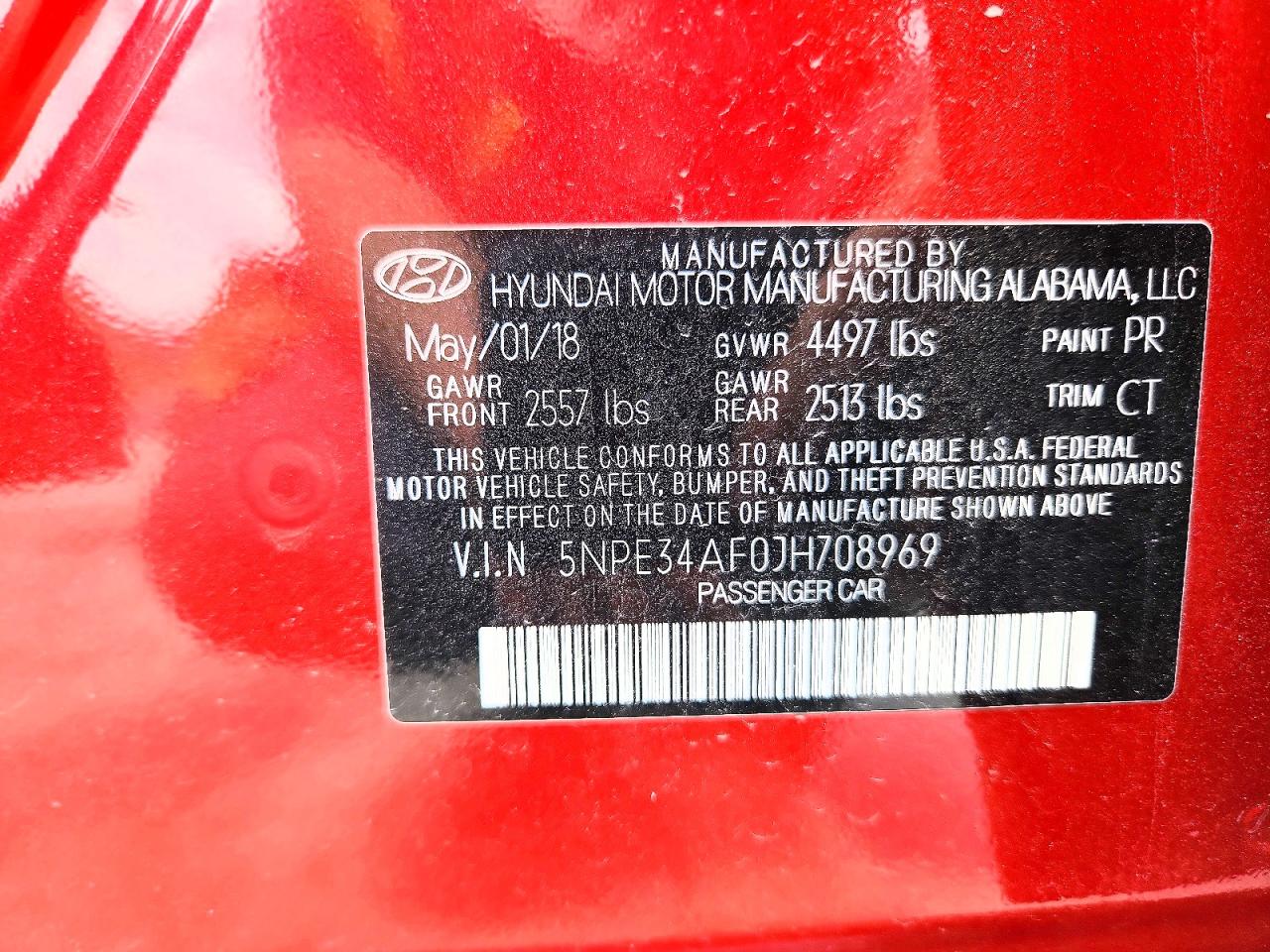 2018 HYUNDAI SONATA SPORT+ photo 23