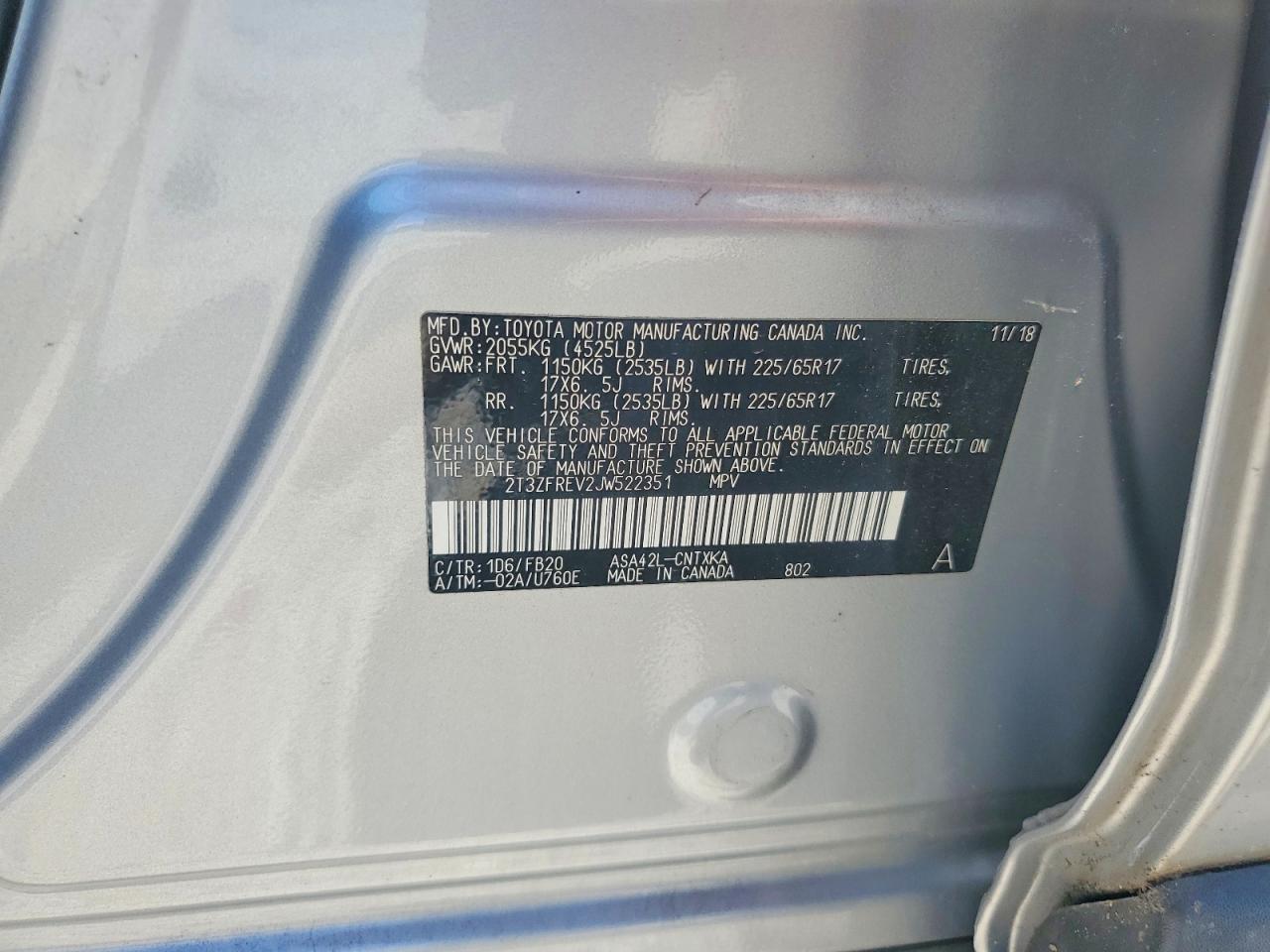 2018 TOYOTA RAV4 LE photo 25