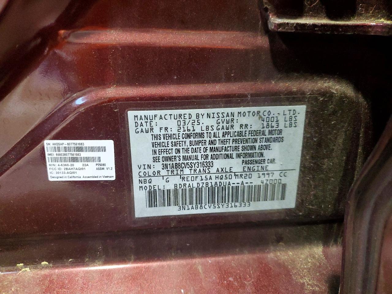 2025 NISSAN SENTRA SV photo 13